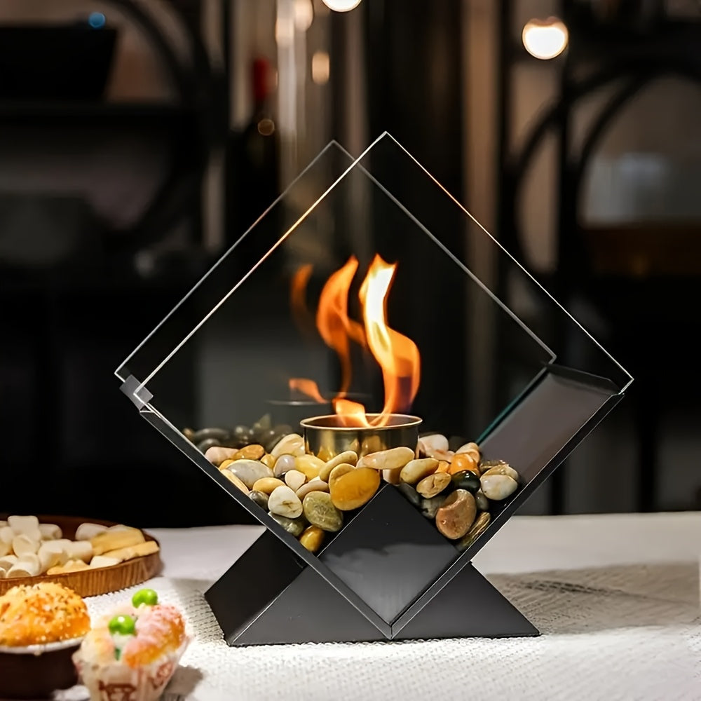 FestiveFlame | Klassieke open haard – Compacte sfeer voor binnen en buiten