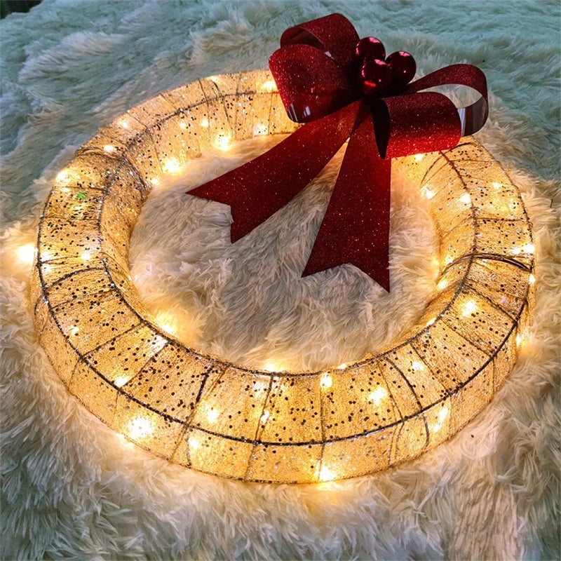 Kerstslinger 50 cm lichtgevende LED-warmlicht