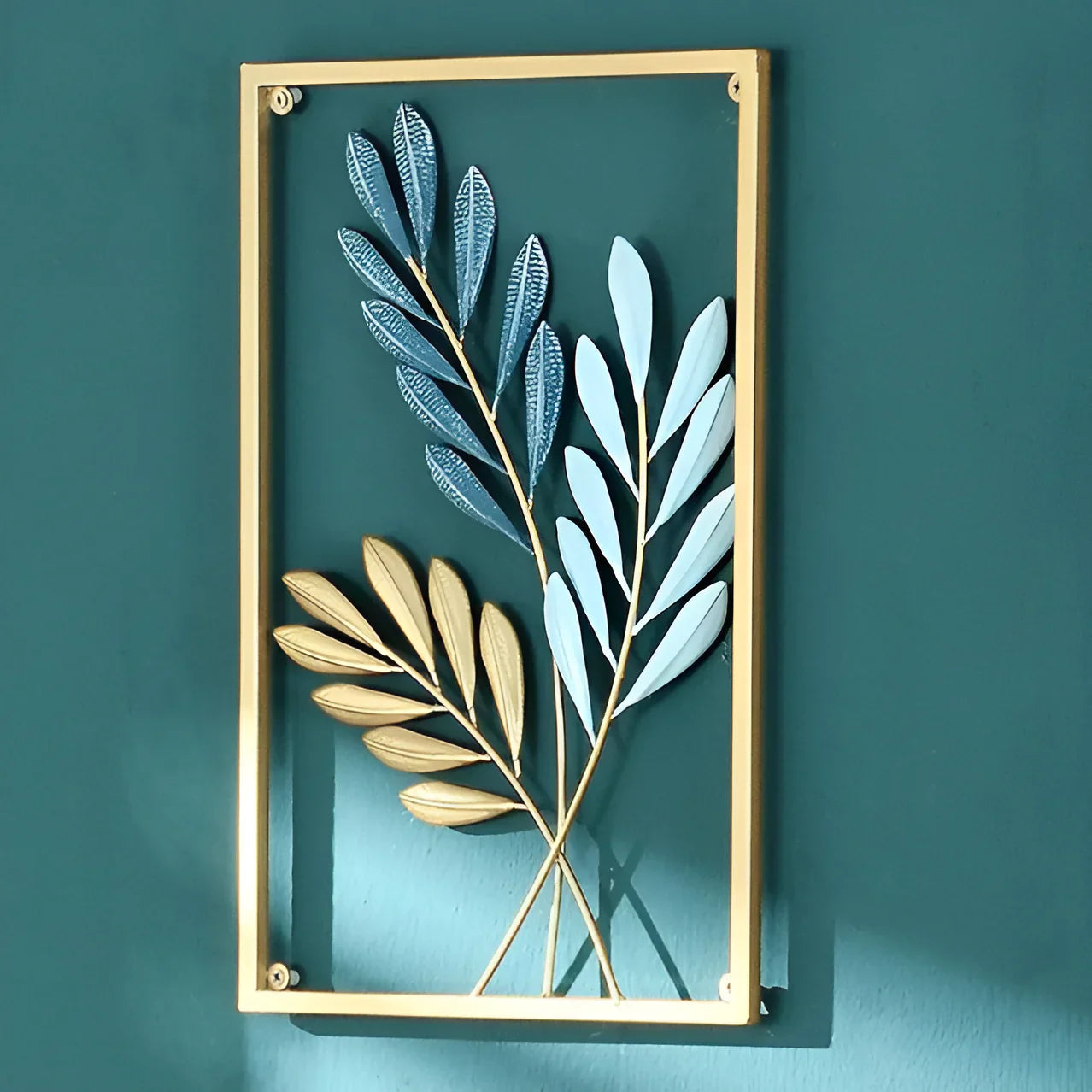 LeafLuxe | Stijlvolle metalen wanddecoratie