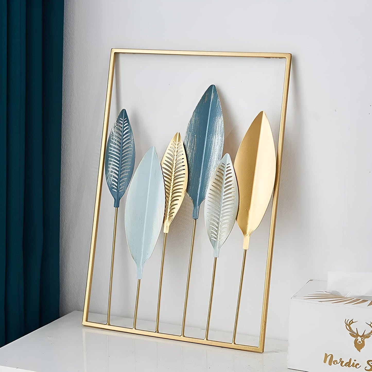 LeafLuxe | Stijlvolle metalen wanddecoratie