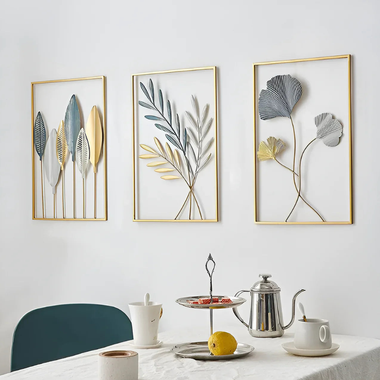 LeafLuxe | Stijlvolle metalen wanddecoratie