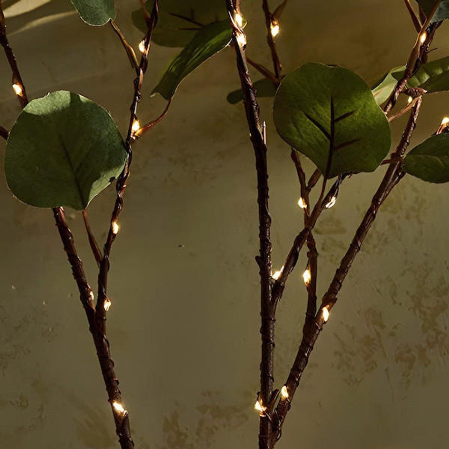 LeafAura | Warme olijftak LED-lamp