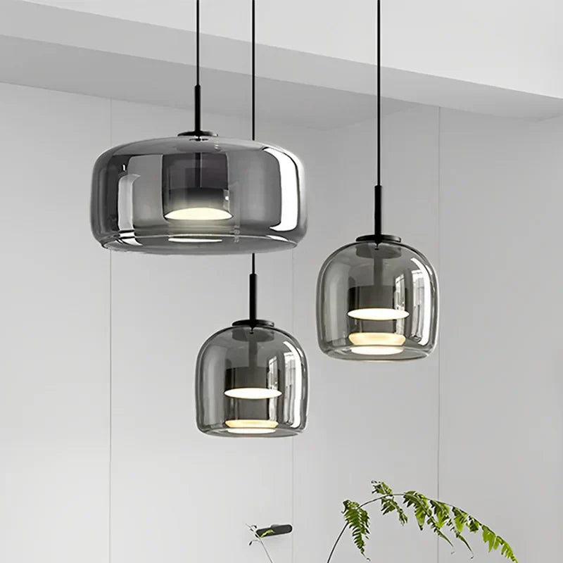 AmberSphere | Moderne glazen plafondlamp