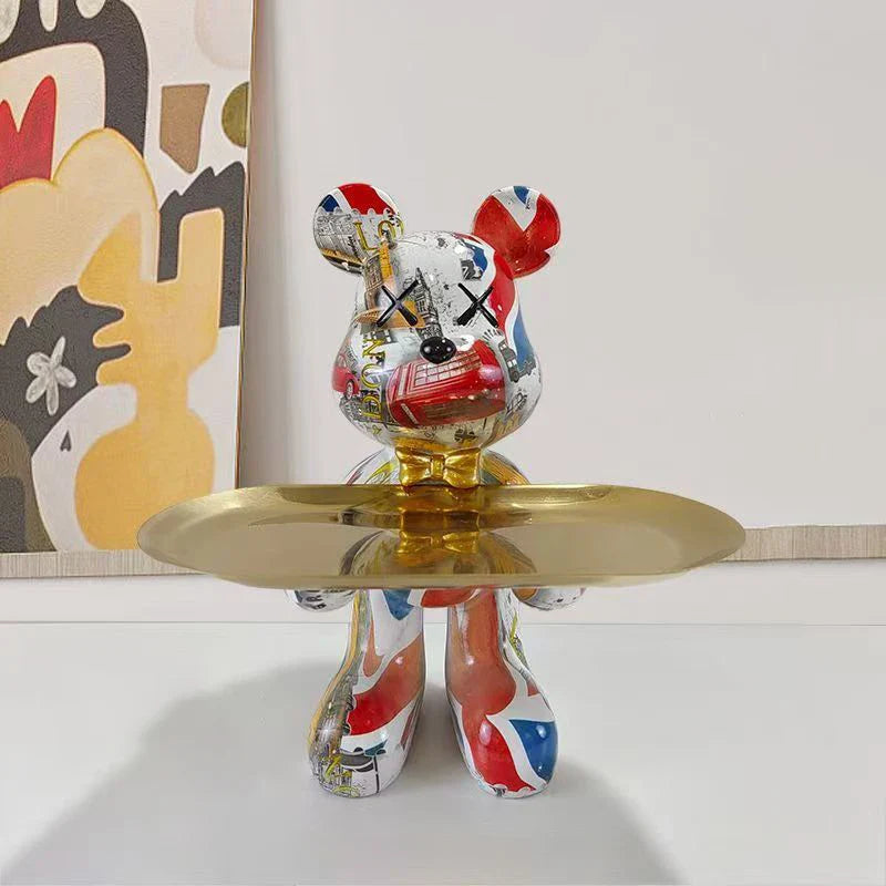 Graffiti Beer Ornament Beeldje Woondecoratie