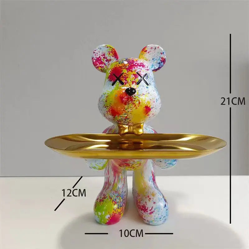 Graffiti Beer Ornament Beeldje Woondecoratie