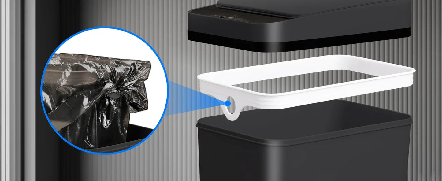 Smart Inductie Afvalbak – 18L | Touchless, Stil & Hygiënisch