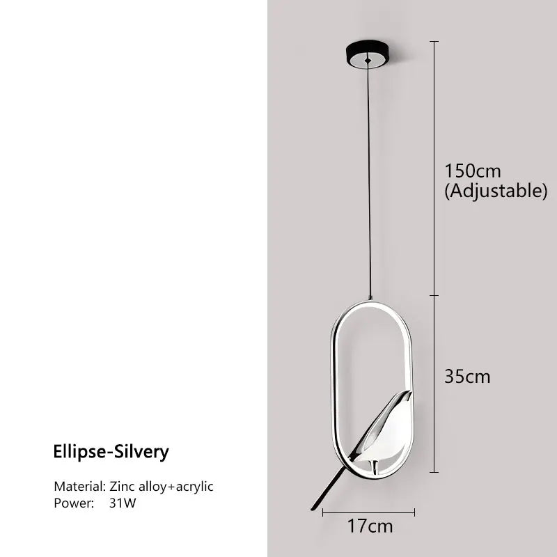 Magpie Vogel LED-hanglamp