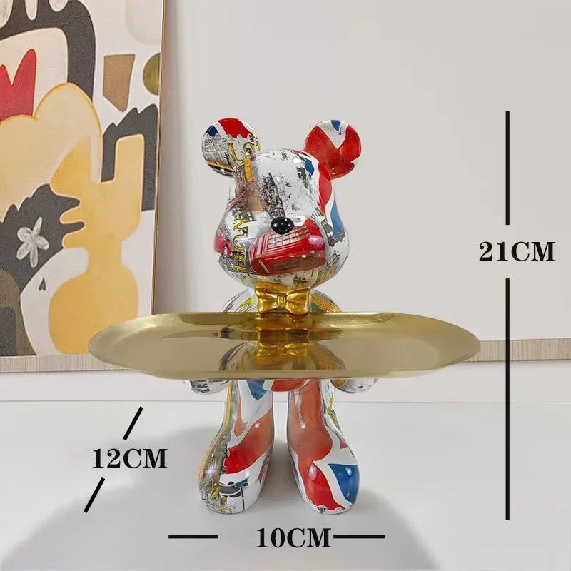 Graffiti Beer Ornament Beeldje Woondecoratie