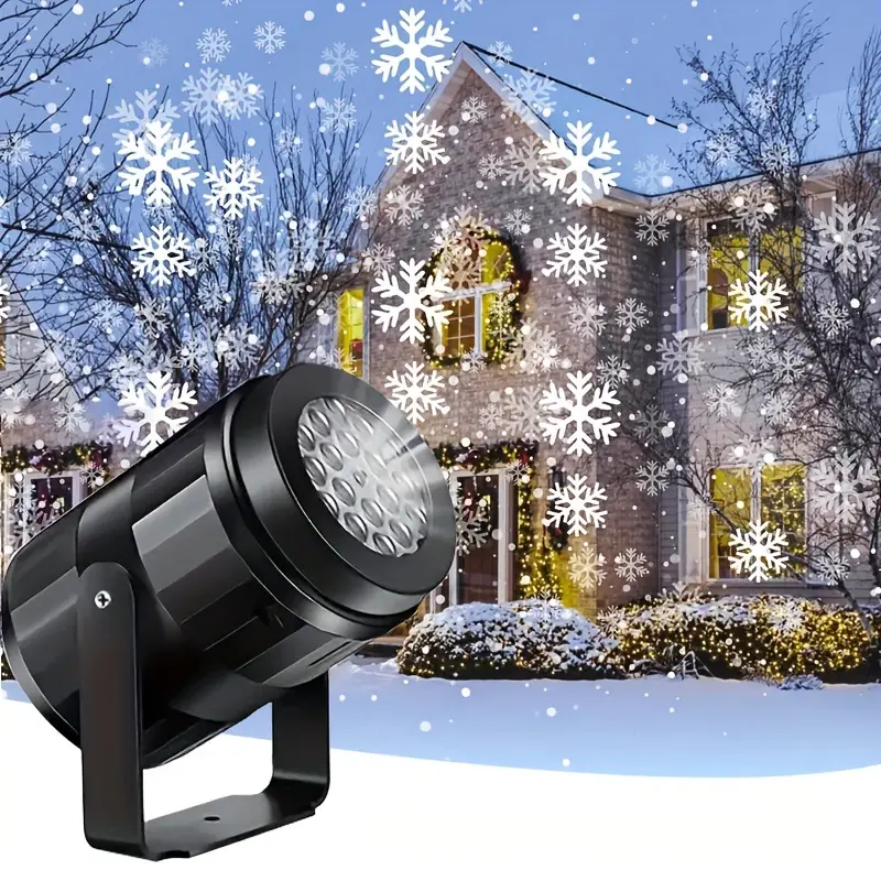 SnowMagic | Sneeuwvlokprojector – LED-sneeuwval voor binnen en buiten