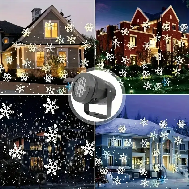 SnowMagic | Sneeuwvlokprojector – LED-sneeuwval voor binnen en buiten