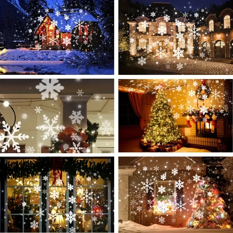 SnowMagic | Sneeuwvlokprojector – LED-sneeuwval voor binnen en buiten